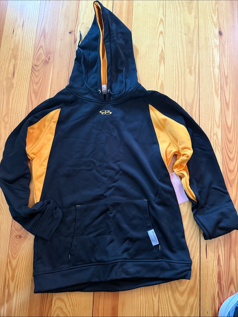 Boombah Black & Gold Hooded Pullover Sweatshirt - Performance Hoodie